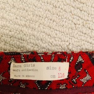 Zara Bottoms - red and white girl skirt Zara Bottoms - red and white girl skirt